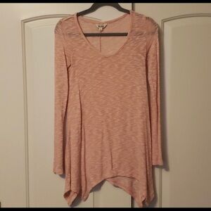 Mudd Light pink sweater, stretchy XS